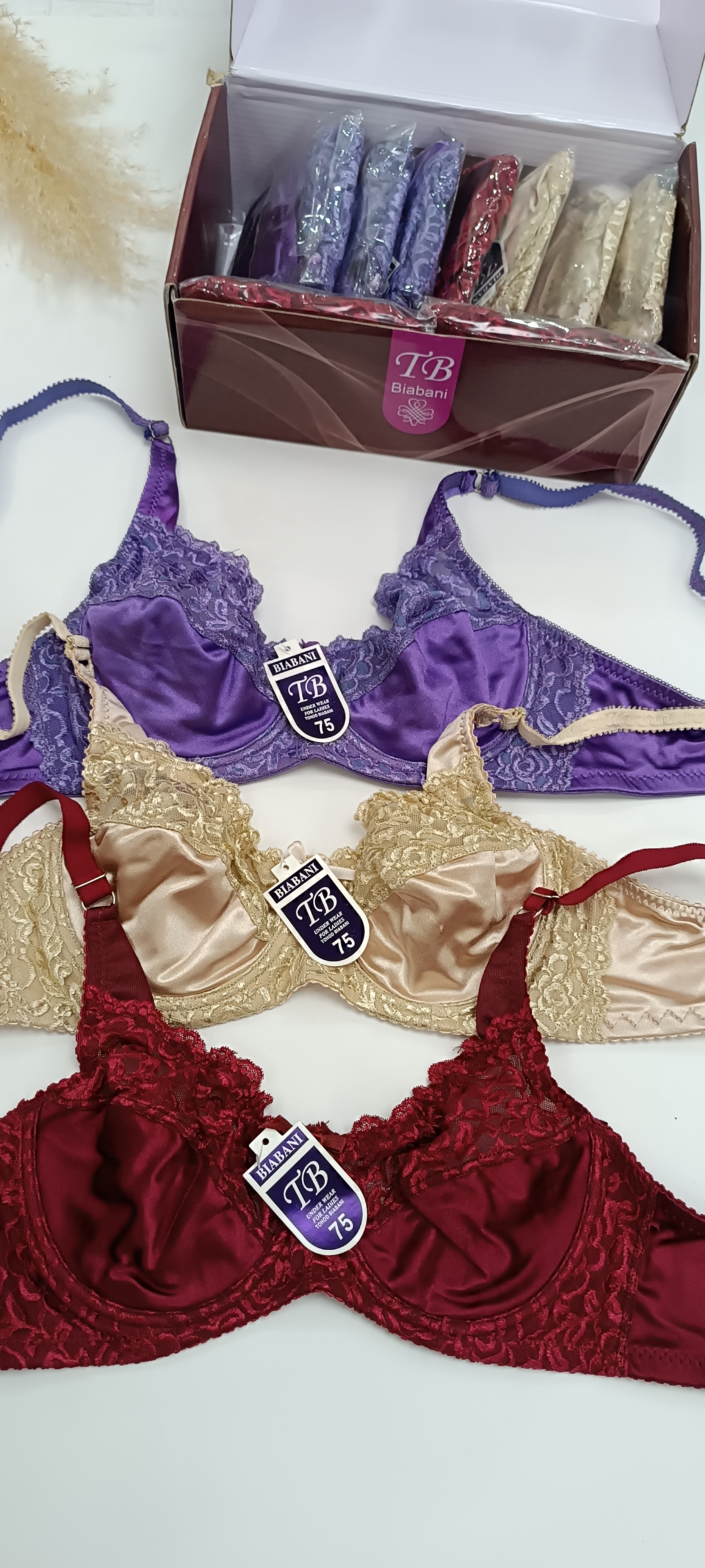 سوتین ساتن و دانتل فنر دار 