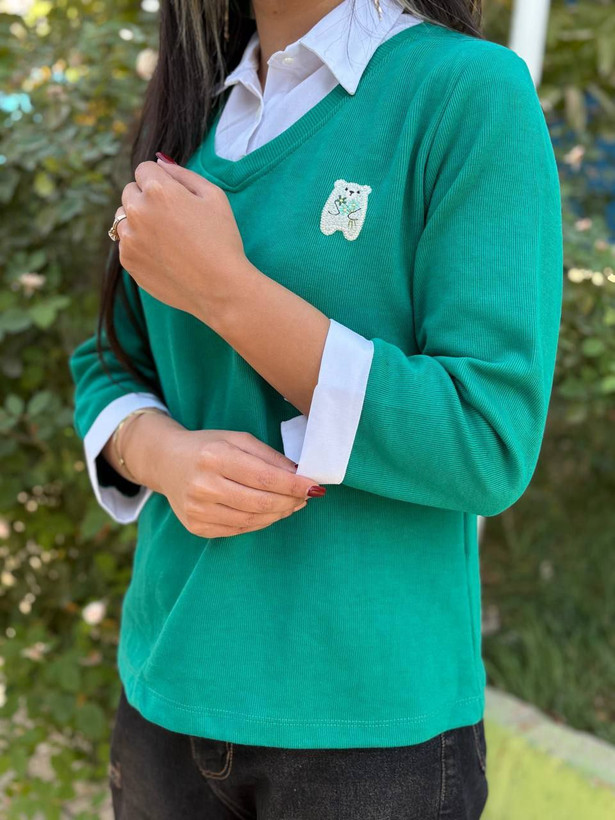 سایز ایکس لارج ۶۳ قد آستین ۴۹ پهنا ۵۳